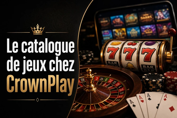 Le catalogue de jeux chez CrownPlay